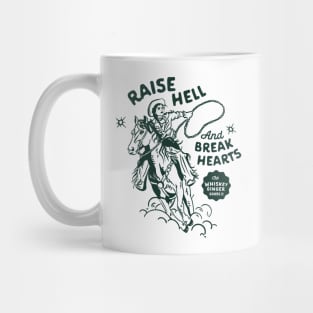 Raise Hell & Break Hearts. Western Rodeo Cowgirl On Horse Mug